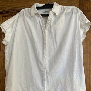MADEWELL White Collared Short Sleeve Button Down Size XXS